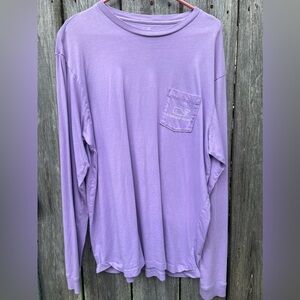 Purple vineyard vines long sleeve pocket tshirt